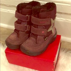 Super warm winter toddler boots Ecco size 7